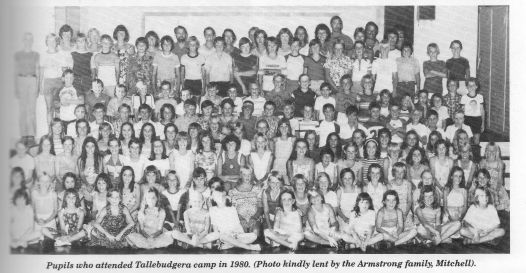 Pupils who attended Tallebudgera camp in 1980